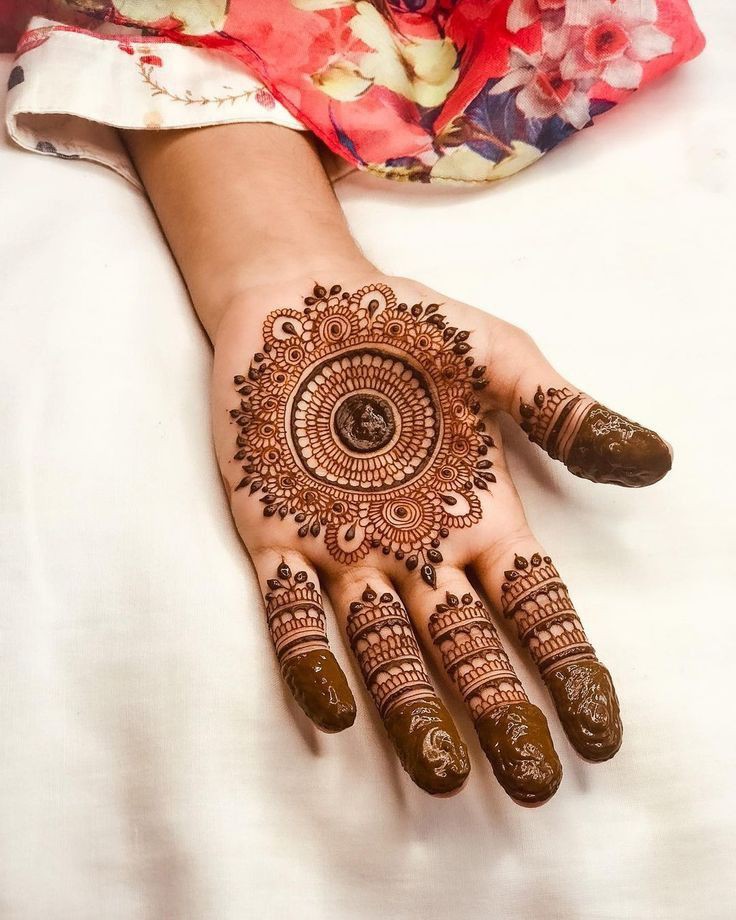 cute-simple-mehndi-design-circle cute-simple-mehndi-design-circle