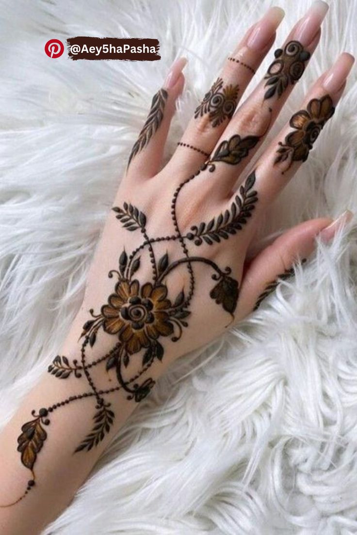 Easy-Arabic-Mehndi-Design