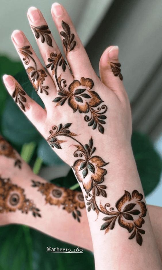 Easy-Arabic-Mehndi-Design
