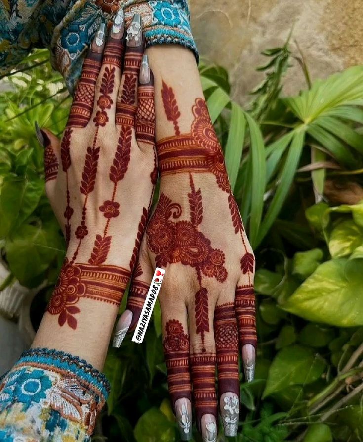 Modern Full Hand Mehndi Design