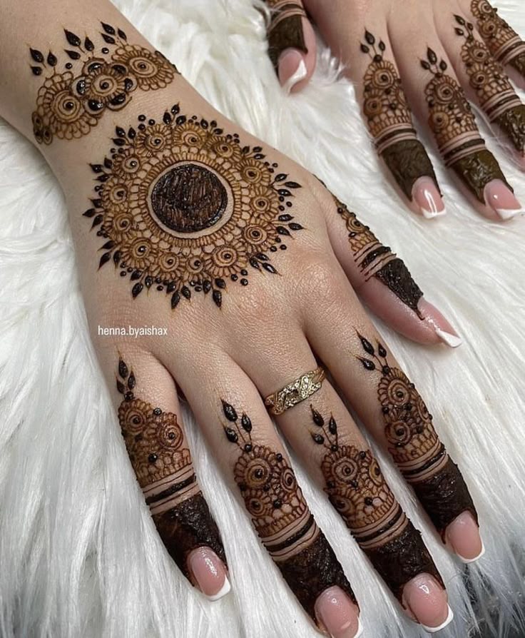 Modern Full Hand Mehndi Design