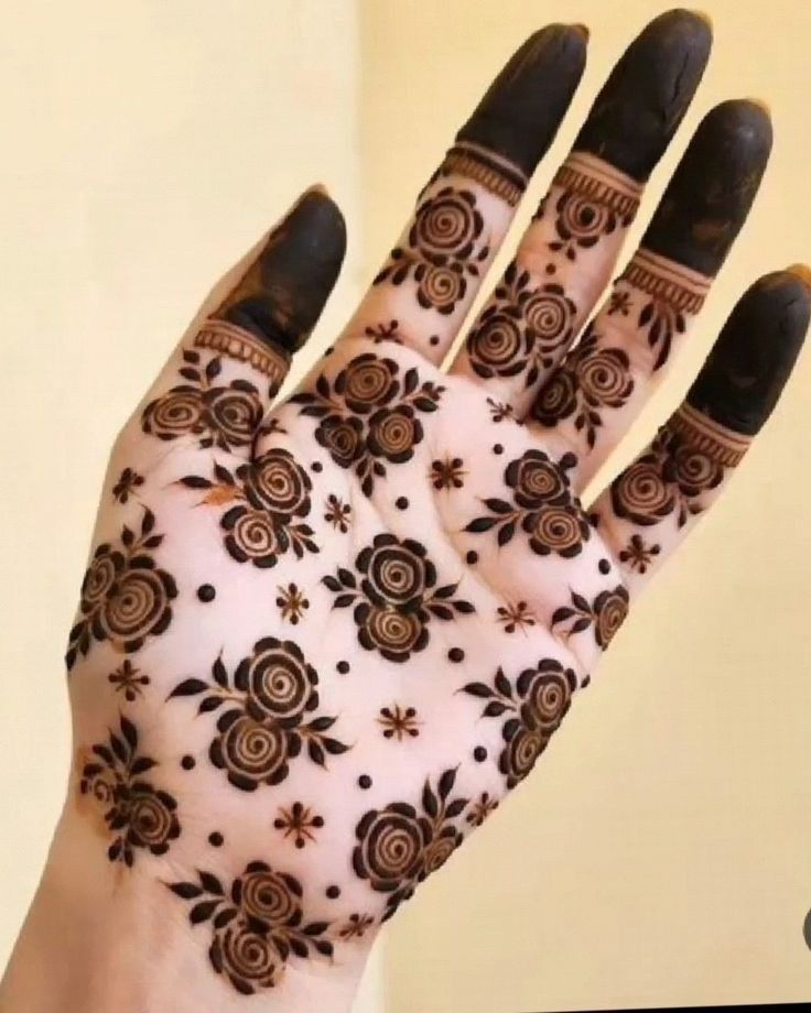 Modern Full Hand Mehndi Design