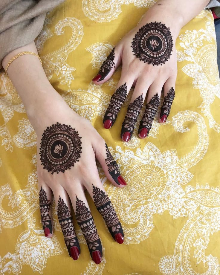 Modern Full Hand Mehndi Design