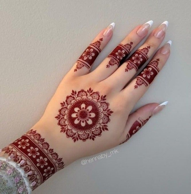 Modern Full Hand Mehndi Design
