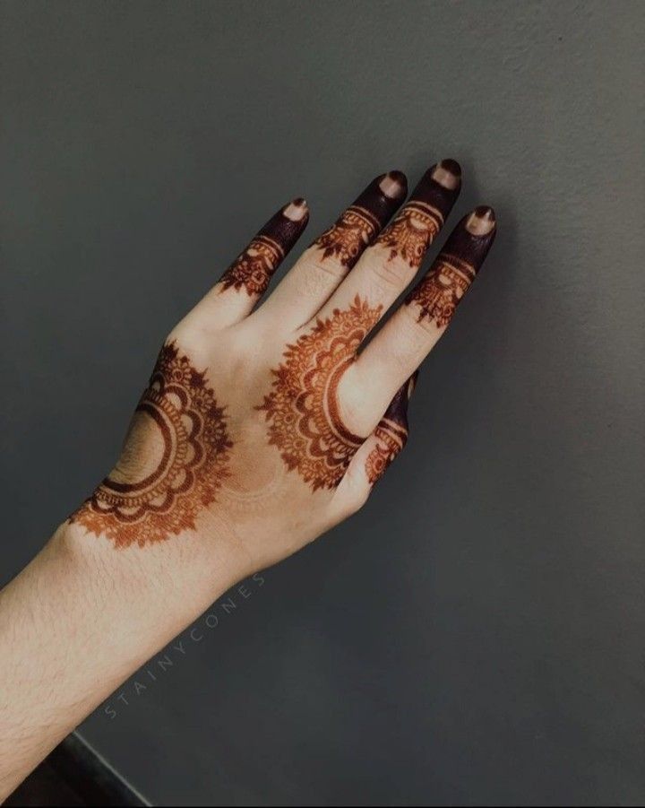 Modern Full Hand Mehndi Design
