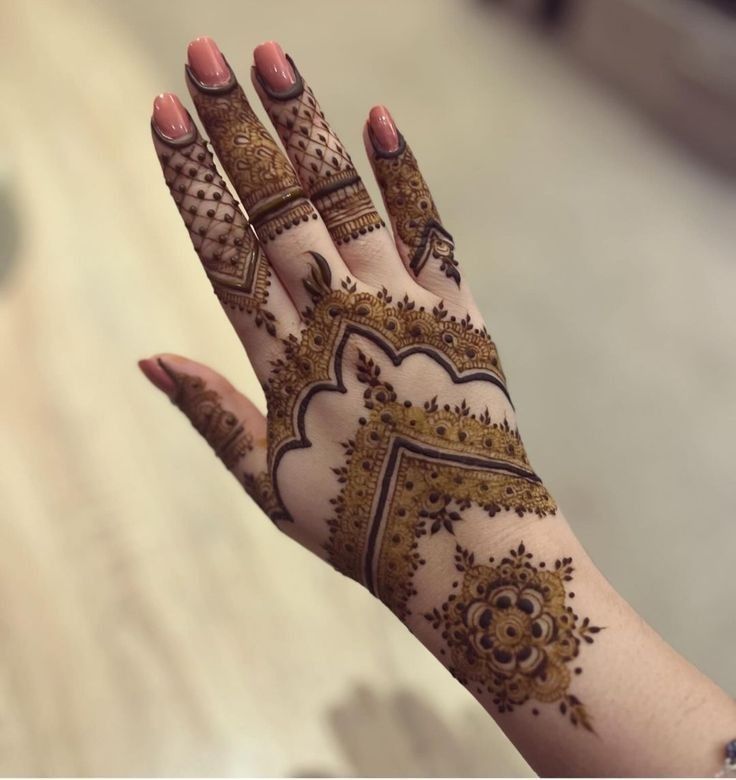 Modern Full Hand Mehndi Design