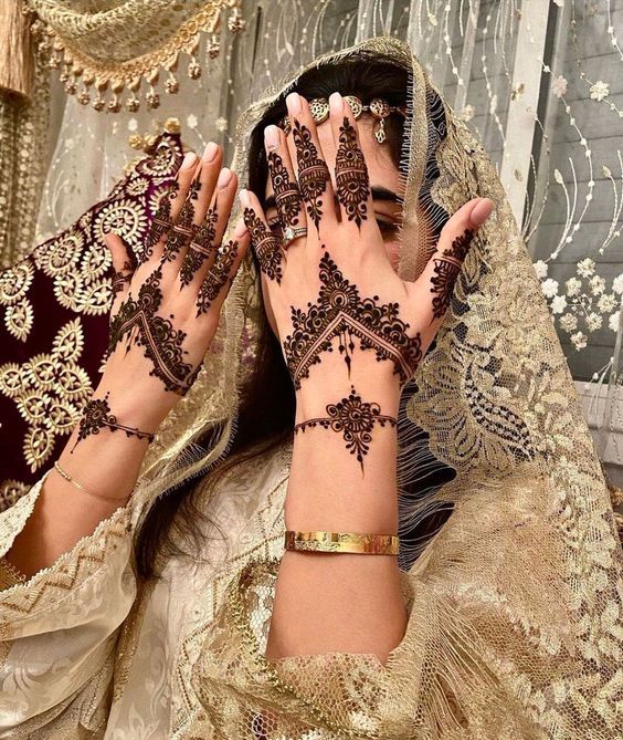 Modern Full Hand Mehndi Design