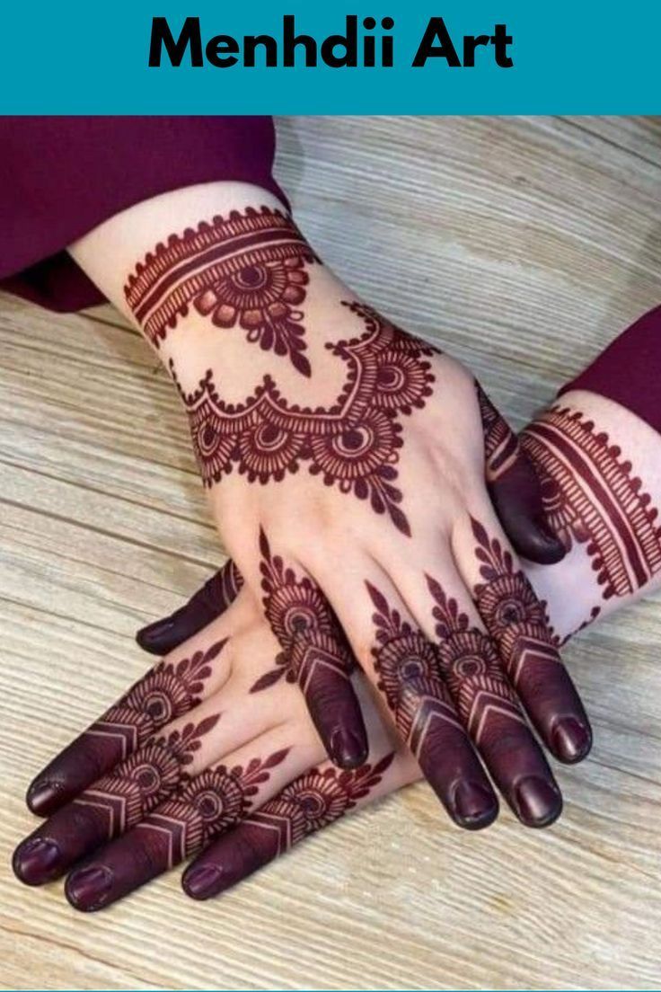 Modern Full Hand Mehndi Design