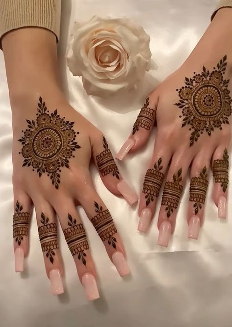 Modern Full Hand Mehndi Design