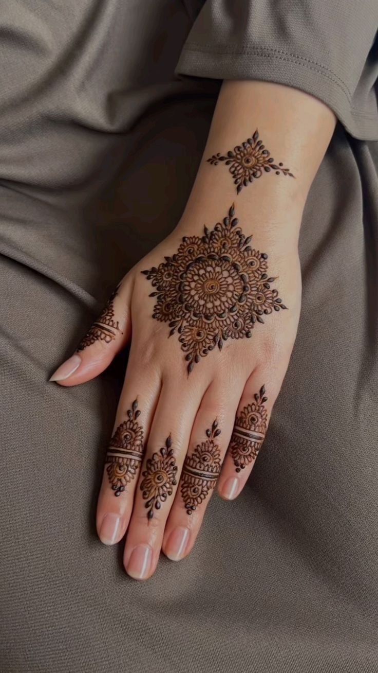 Modern Full Hand Mehndi Design