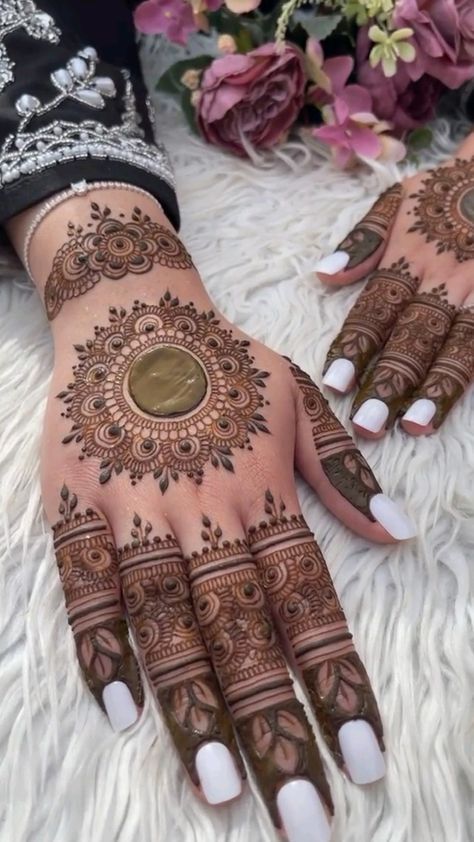 Modern Full Hand Mehndi Design
