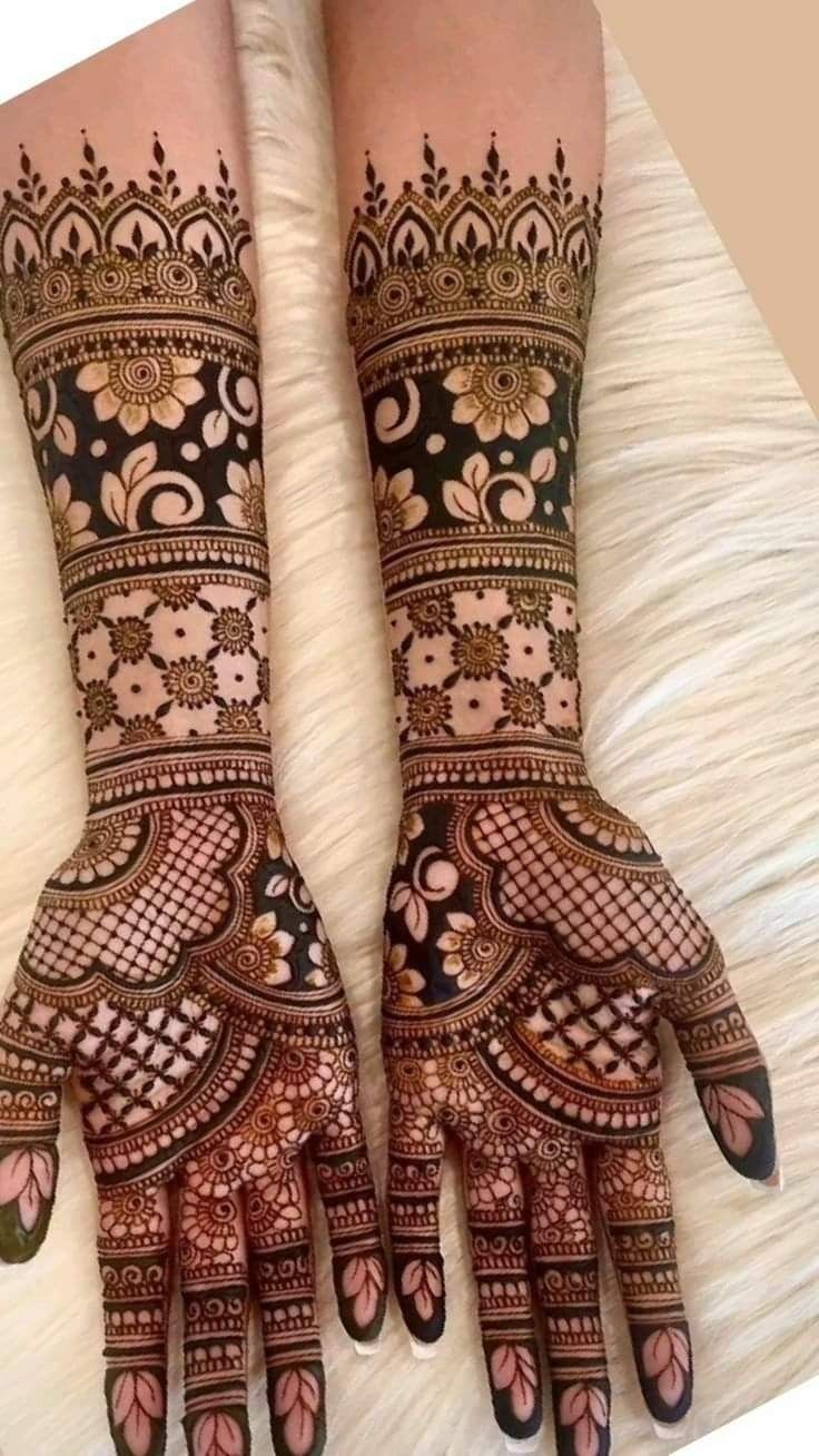 Modern Full Hand Mehndi Design