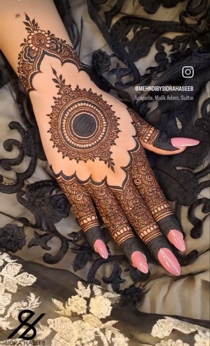 Modern Full Hand Mehndi Design