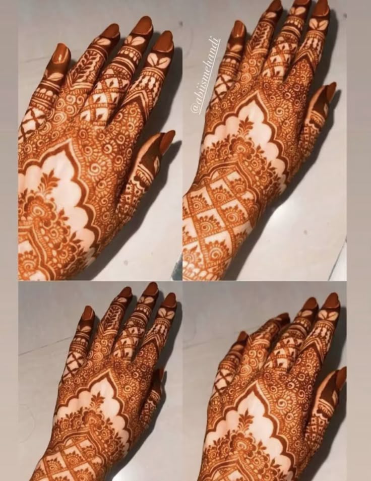 Modern Full Hand Mehndi Design