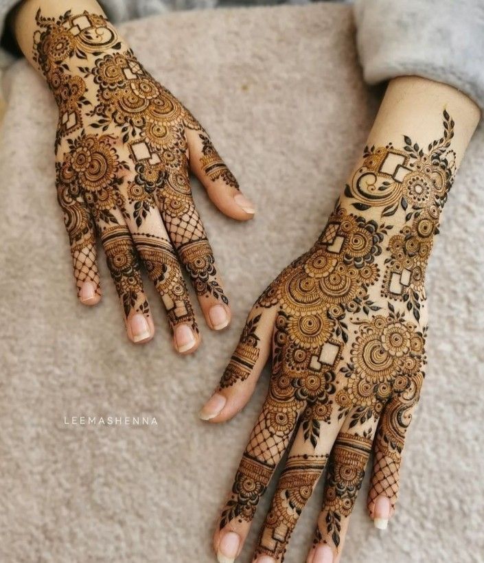 Modern Full Hand Mehndi Design