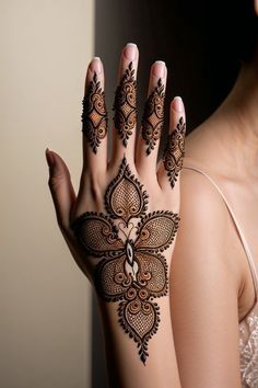 Modern Full Hand Mehndi Design