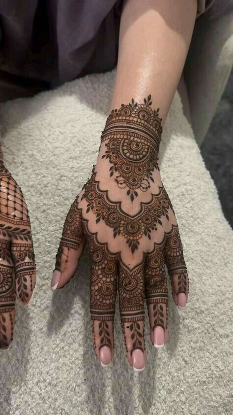 Modern Full Hand Mehndi Design