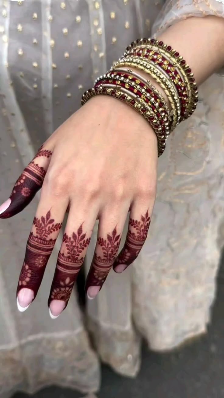 Modern Full Hand Mehndi Design