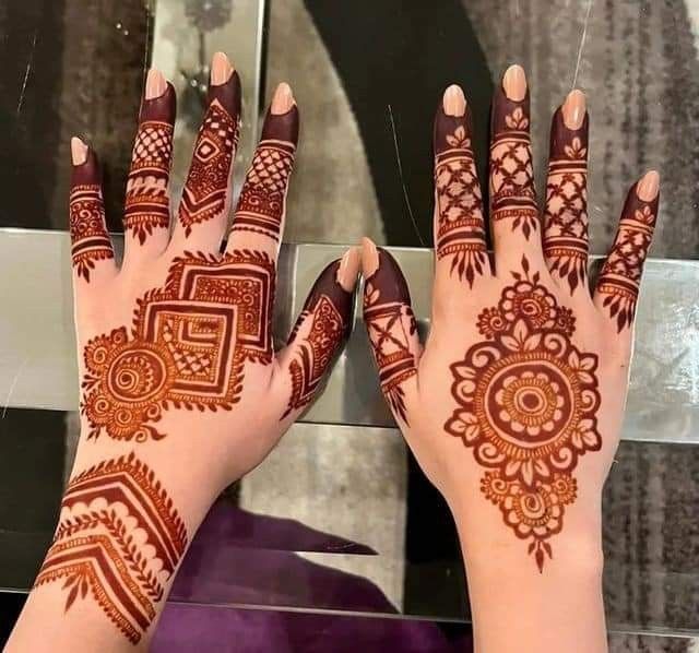 Modern Full Hand Mehndi Design