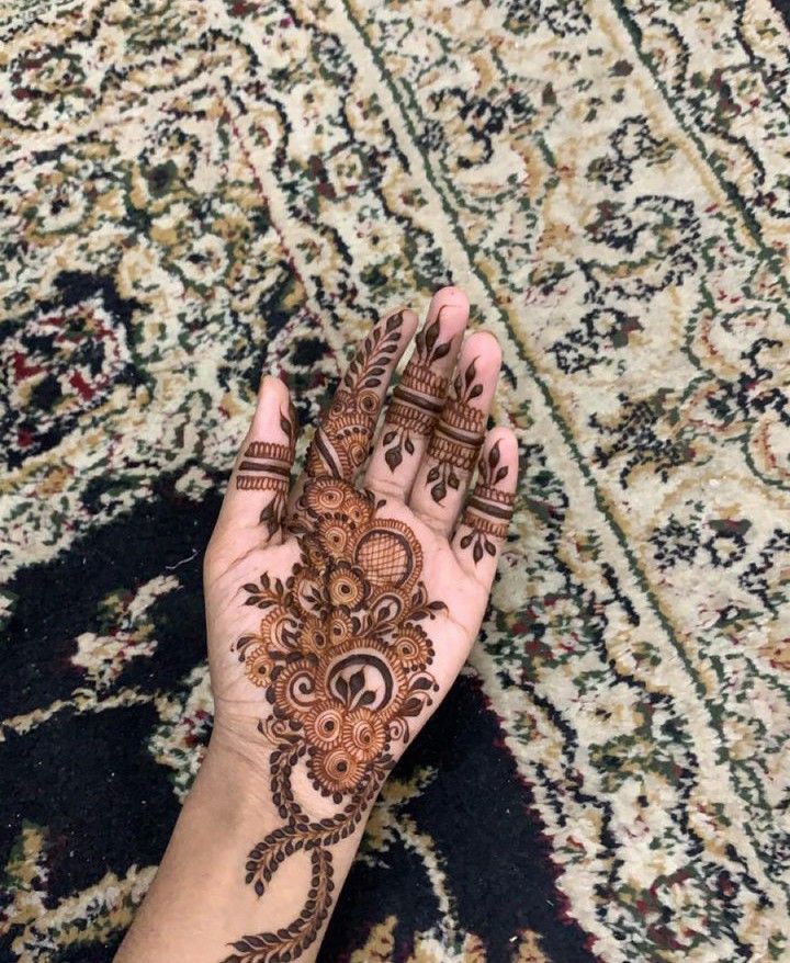 Royal Front Hand Mehndi Design