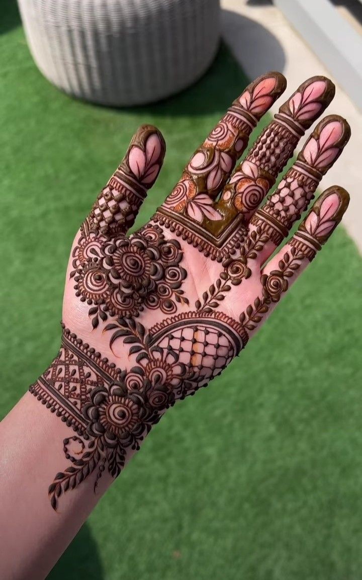 Royal Front Hand Mehndi Design