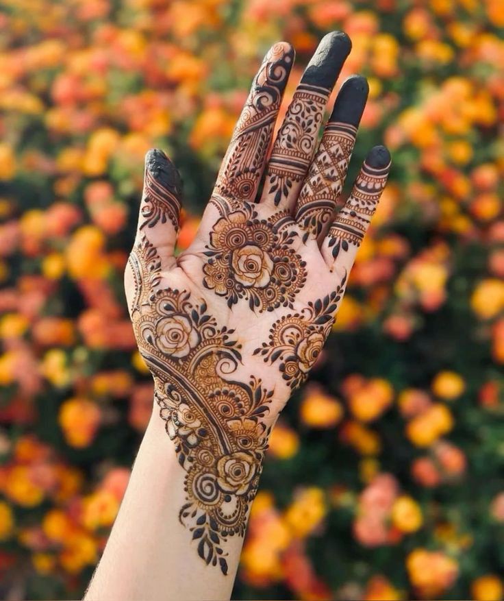 Royal Front Hand Mehndi Design