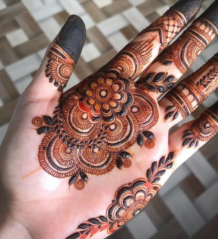 Royal Front Hand Mehndi Design