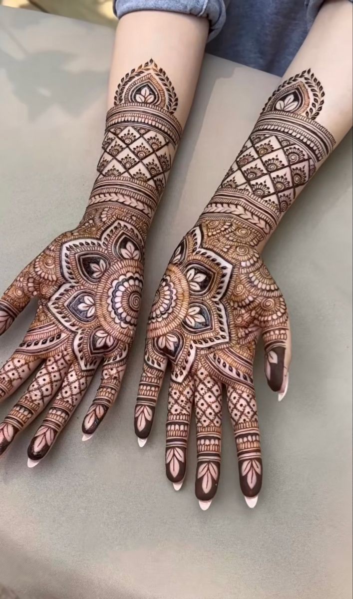 Royal Front Hand Mehndi Design
