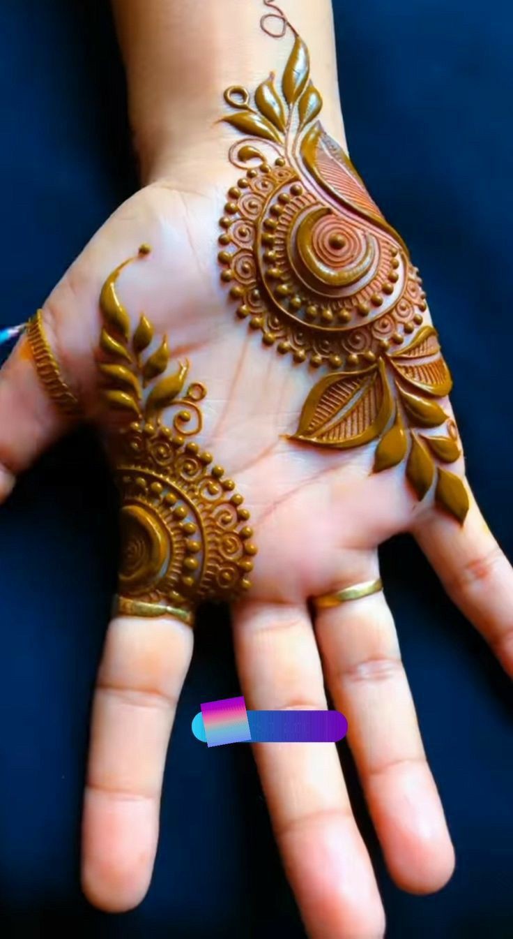 Royal Front Hand Mehndi Design