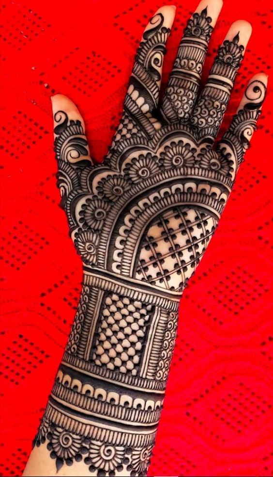 Royal Front Hand Mehndi Design