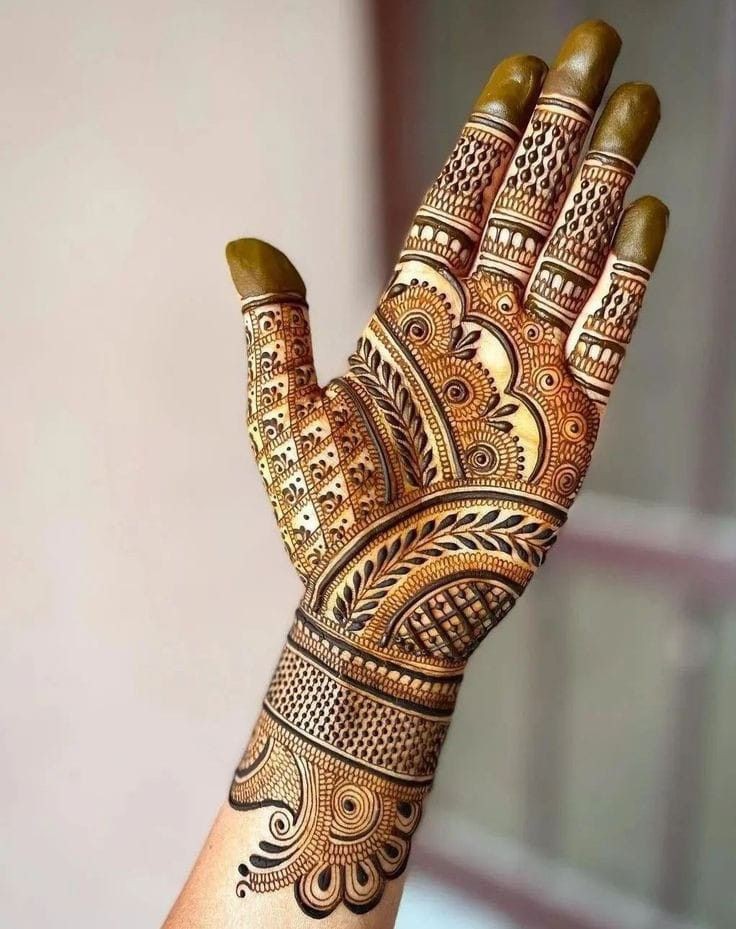 Royal Front Hand Mehndi Design