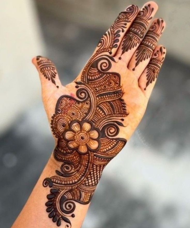 Royal Front Hand Mehndi Design