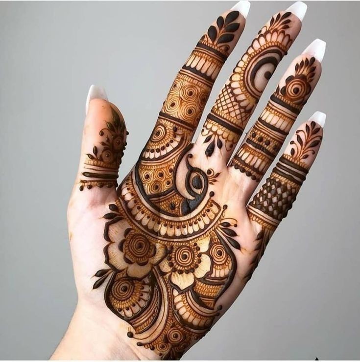 Royal Front Hand Mehndi Design