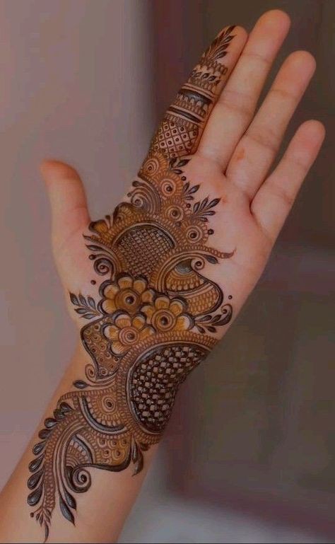 Royal Front Hand Mehndi Design