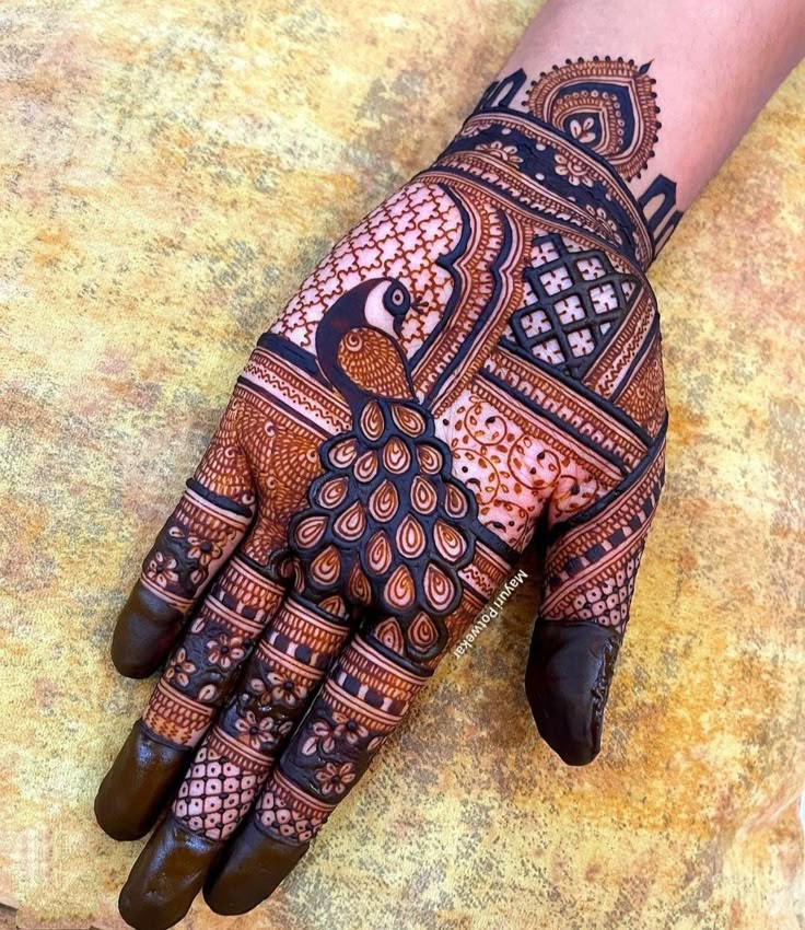Royal Front Hand Mehndi Design