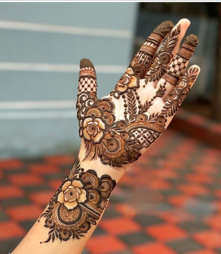Royal Front Hand Mehndi Design