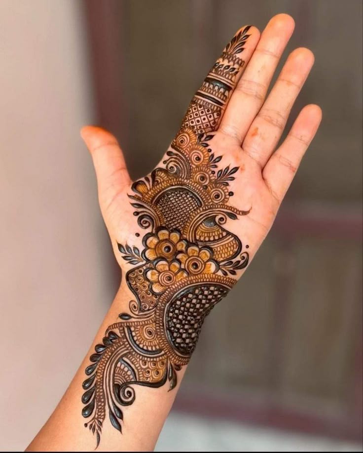 Royal Front Hand Mehndi Design
