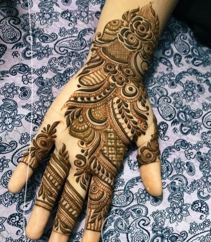 Royal Front Hand Mehndi Design