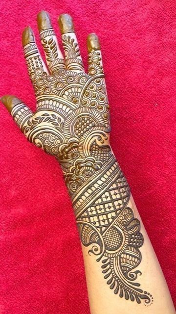 Royal Front Hand Mehndi Design
