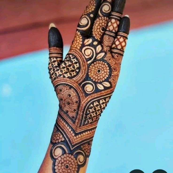 Royal Front Hand Mehndi Design