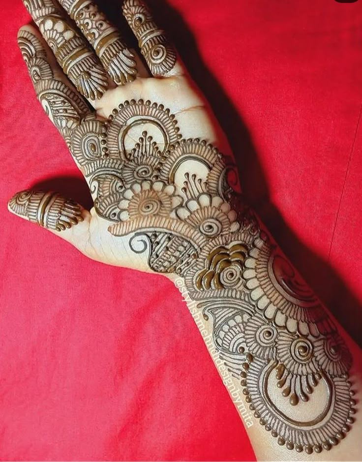 Royal Front Hand Mehndi Design