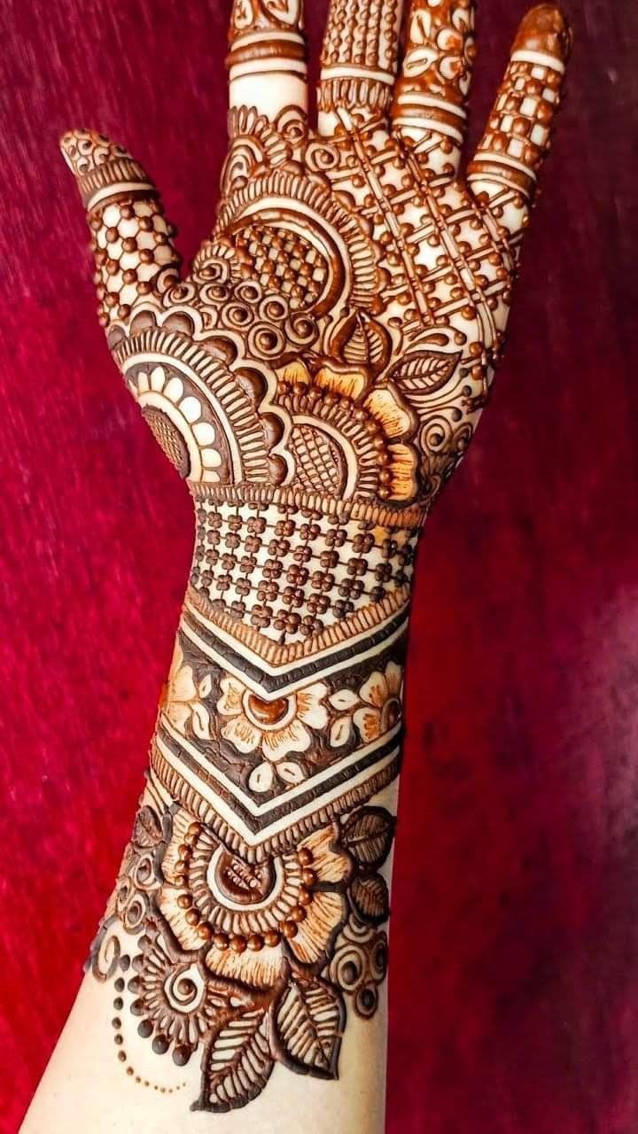 Royal Front Hand Mehndi Design