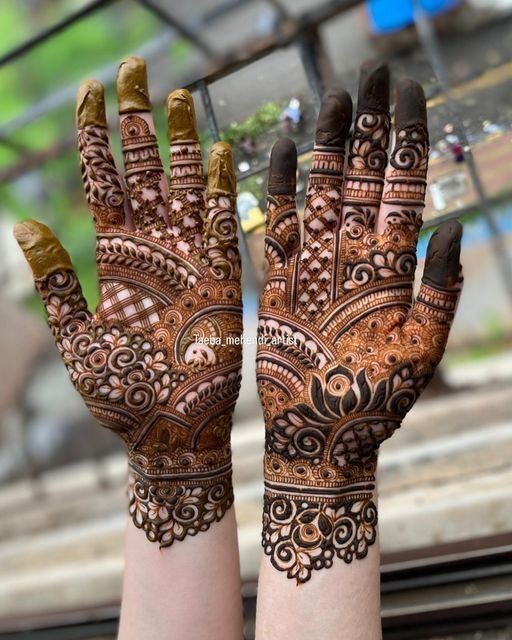 Royal Front Hand Mehndi Design