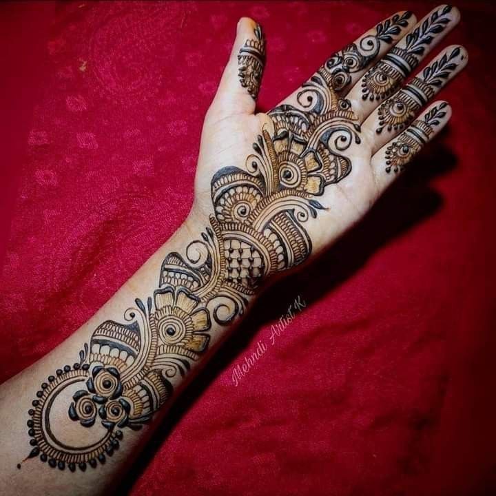 Royal Front Hand Mehndi Design