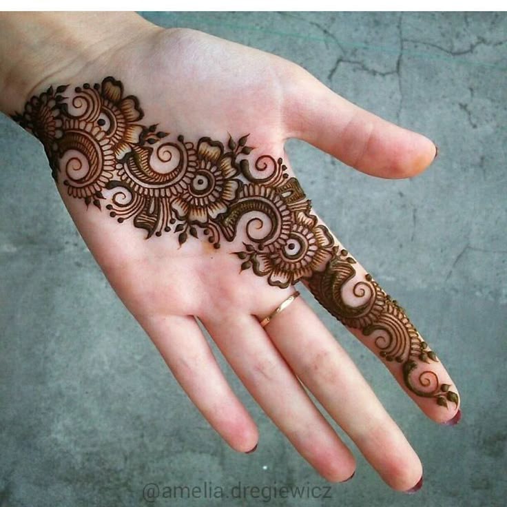 Royal Front Hand Mehndi Design