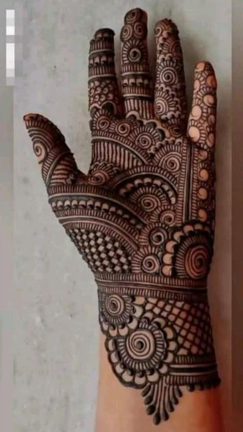 Royal Front Hand Mehndi Design