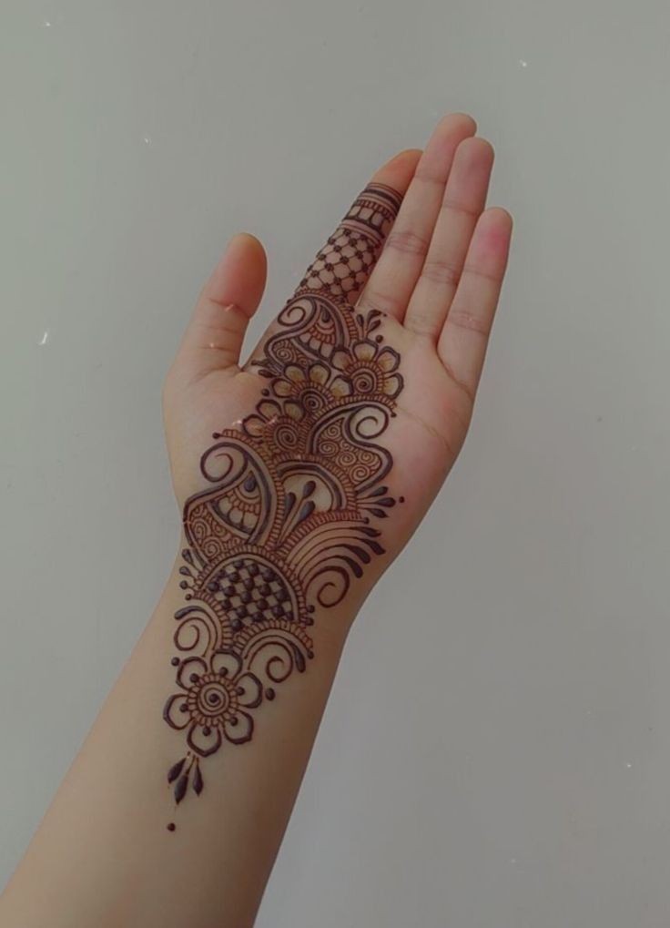 Royal Front Hand Mehndi Design