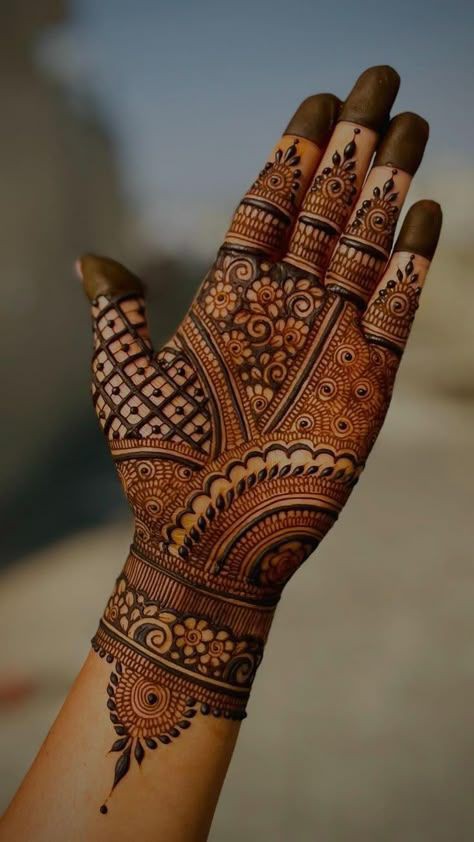 Royal Front Hand Mehndi Design