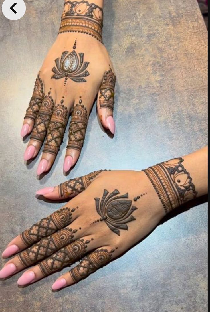 Stylish Full Hand Mehndi Design