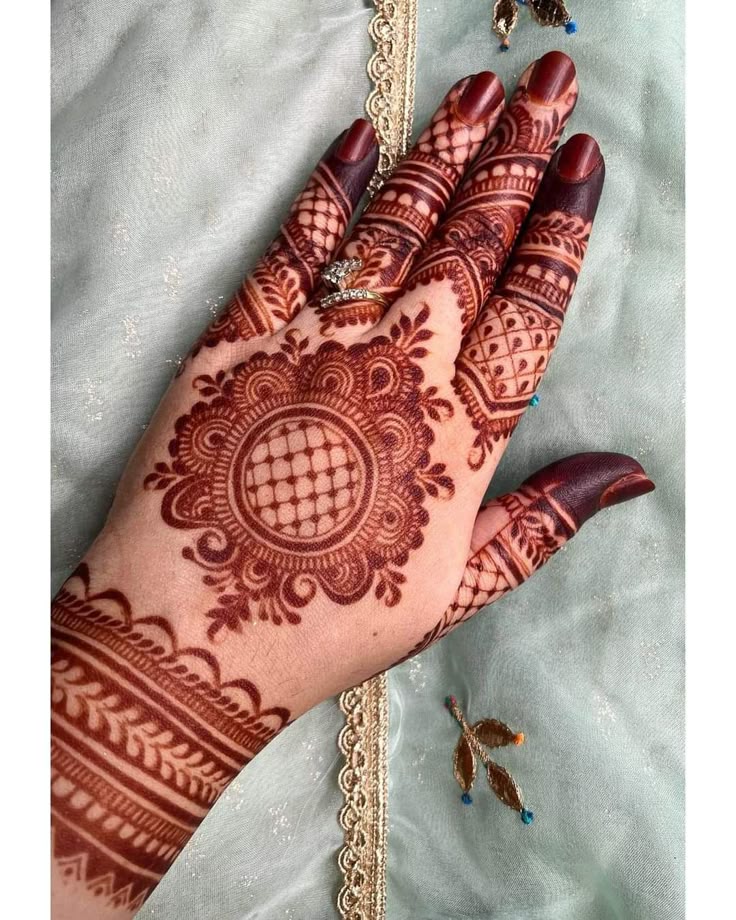 Stylish Full Hand Mehndi Design